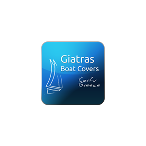 Giatras Boat Cover Logo | Upcycled Sail Bags | Salty Bag