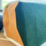 White peach / cypress green